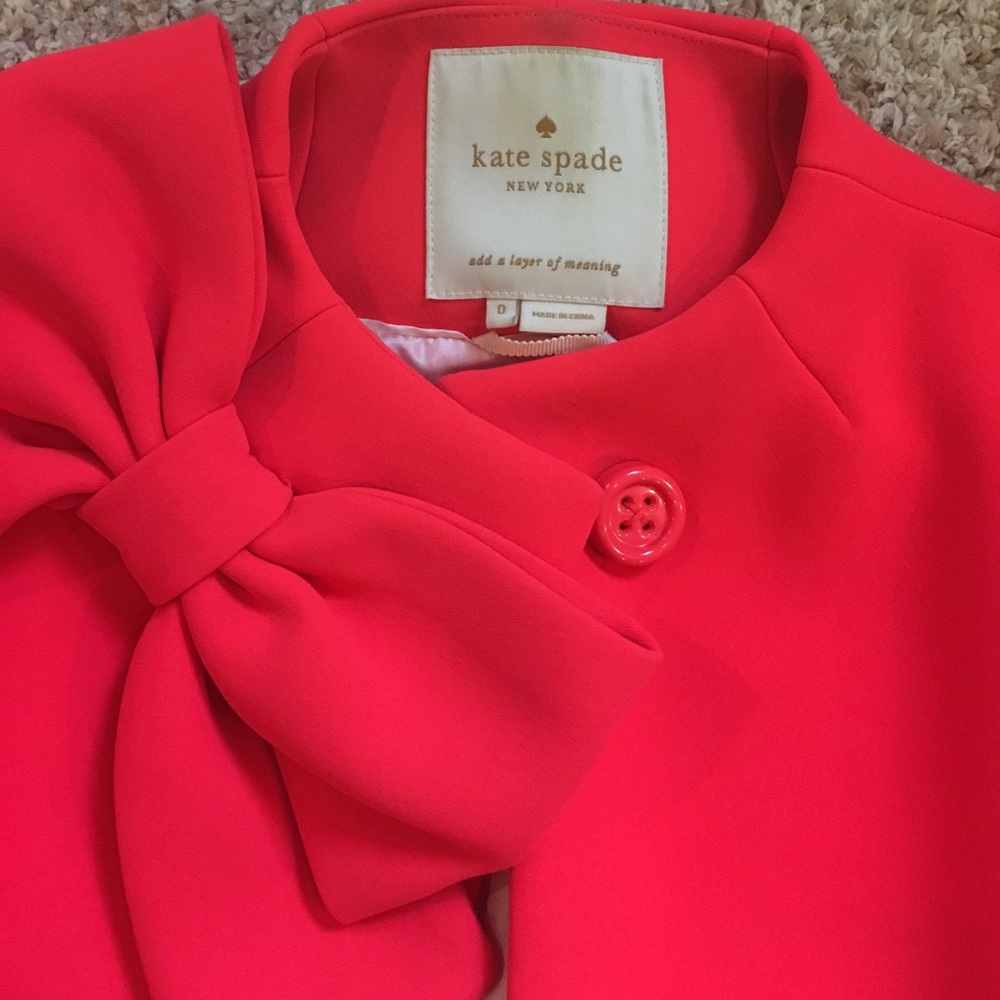 Kate Spade Dorothy Coat in Geranium Size 0 - Picture 5 of 8